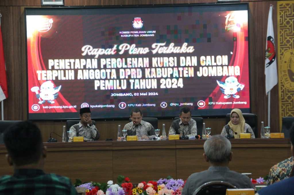 KPU Tetapkan 50 Anggota DPRD Jombang Terpilih, Berikut Nama-namanya