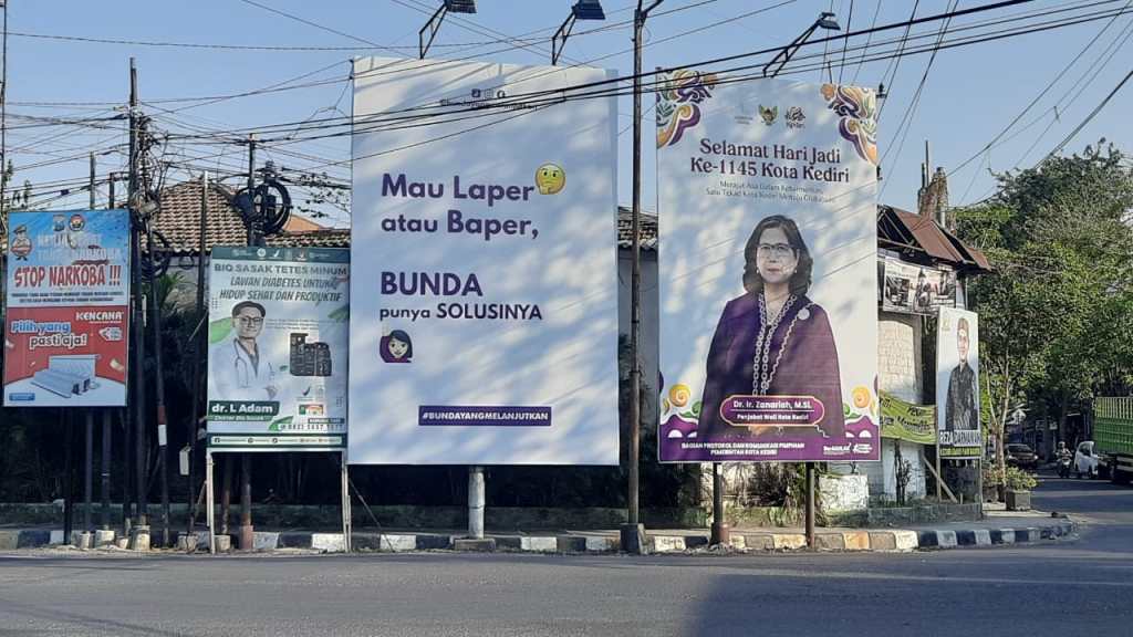 Baliho Gimik ‘Bunda’ Jelang Pilwali Kediri 2024, PAN: Itu Soft Campaign&nbsp;Kami