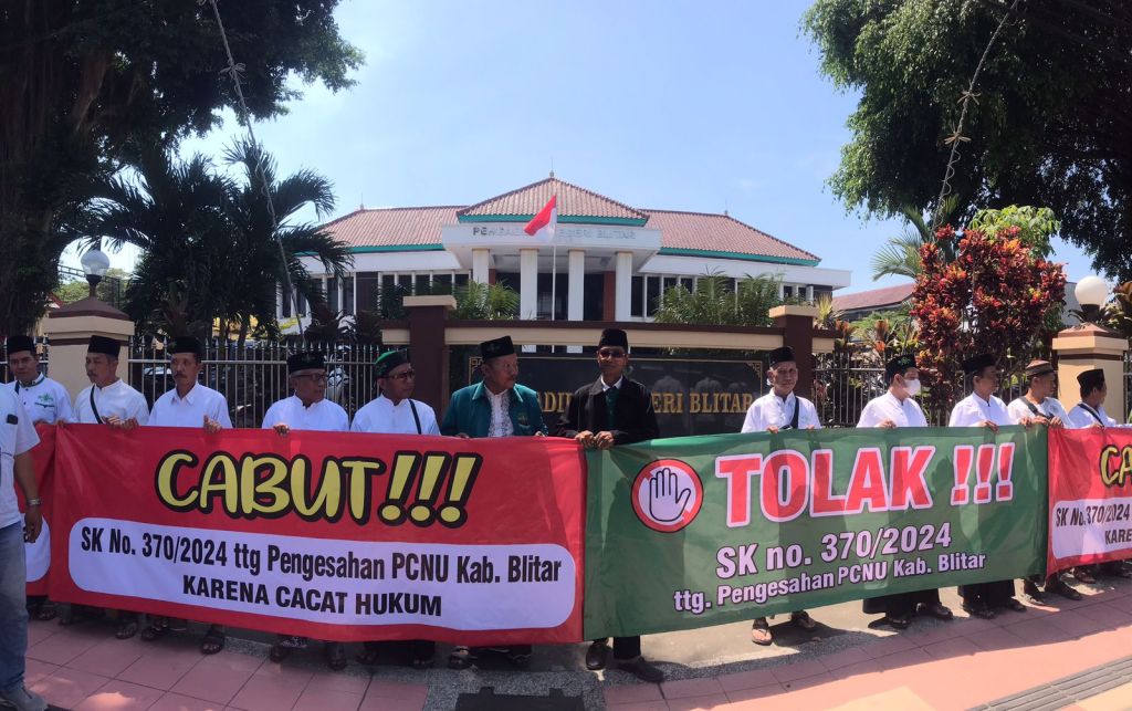Ratusan Warga Gugat PBNU Terkait SK Pengesahan PCNU Kabupaten Blitar&nbsp;2024-2029
